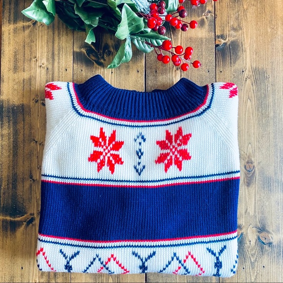 VINTAGE J.C. PENNEY Fair Isle Holiday Ski Sweater - Picture 3 of 13